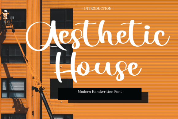 Aesthetic House: The Script Handwritten Font for Stunning Branding and Digital Campaigns