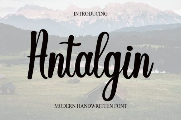 Antalgin: A Delicate Script Font for Editorial Elegance
