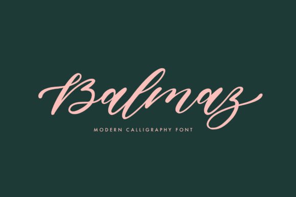 Balmaz: A Script Handwritten Font for Classy Branding and Elegant Design