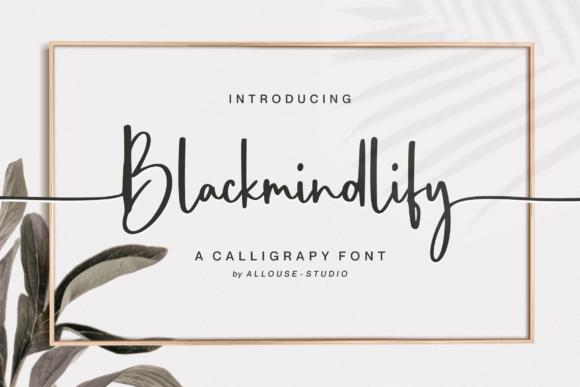 Blackmindlify: A Script Handwritten Font for Creative Branding and Design