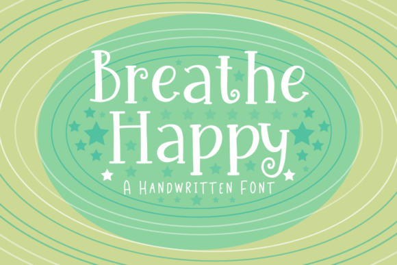 Breathe Happy: A Script Handwritten Font for Editorial Design and Branding