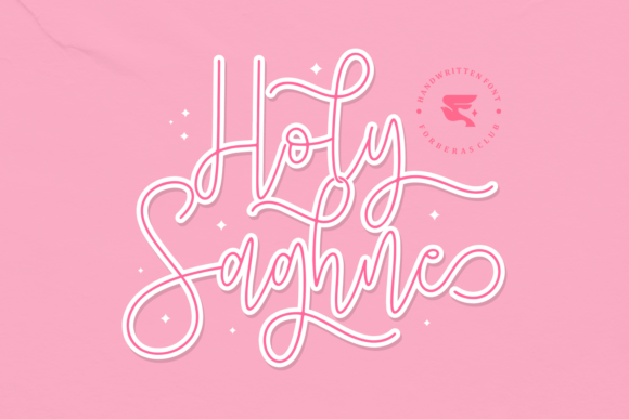 Discover Holy Saghne: The Elegant Script Handwritten Font