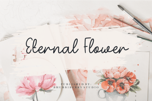 Eternal Flower: A Script Handwritten Font for Digital Branding
