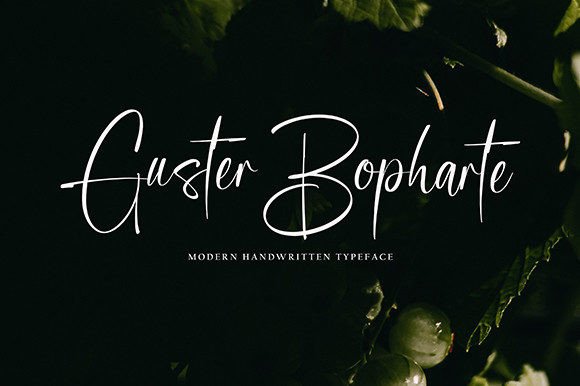 Guster Bopharte: A Font for Crafting Beautiful Handmade Labels and Invitations