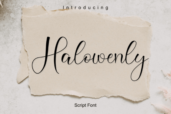 Halowenly: A Script Handwritten Font for Modern Web Design