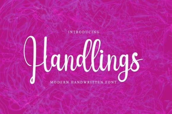 Handlings: A Delicate Script Font for Branding and Design