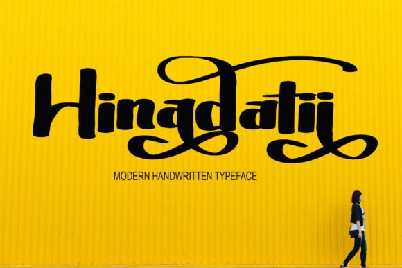 Hinadati: A Script Handwritten Font for Creative Product Design