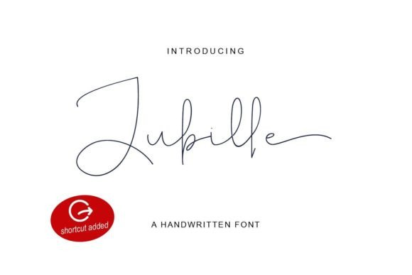 Jubille: A Script Font for Elegant Editorial Design