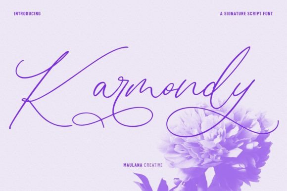 Karmondy: A Script Handwritten Font for Creative Crafters