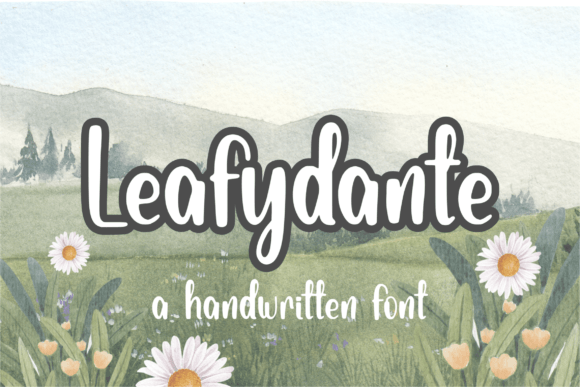 Leafydante: A Script Handwritten Font for Modern Web Design