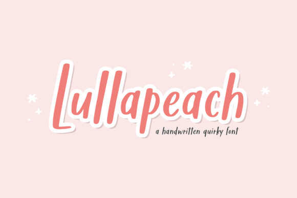 Lullapeach: A Quirky Script Font for Creative Branding