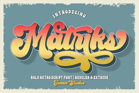 Matriks: A Bold Script Font for Editorial Design