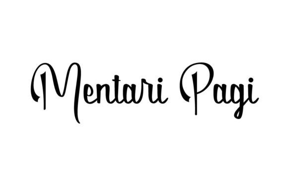 Mentari Pagi: A Handwritten Font for Authentic Design