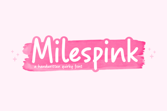 Milespink: The Quirky Handwritten Font for Bold Digital Branding
