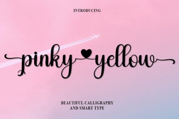 Pinky Yellow: A Script Handwritten Font for Creative Branding