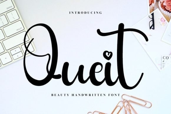 Quiet: A Timeless Script Font for Editorial Design