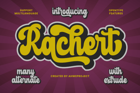 Rachert: A Retro Bold Font for Timeless Editorial Design