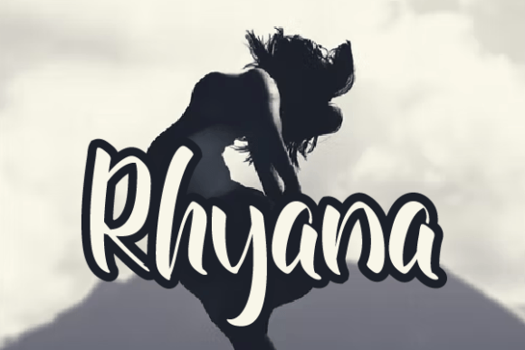 Rhyana: A Script Handwritten Font for Dynamic Brand Campaigns