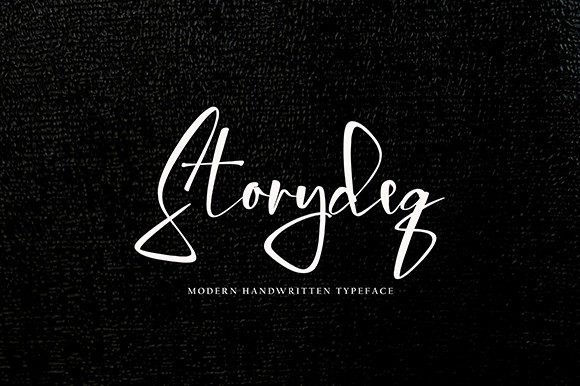 Storydeq: A Delicate Script Font for Editorial Elegance