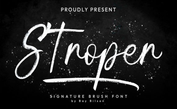 Stroper: A Brush-Type Font That Breathes Life into Handmade Creations