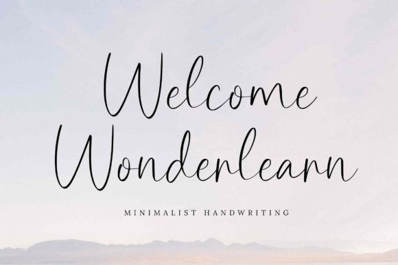 Welcome Wonderlearn: A Script Handwritten Font for Creative Crafters