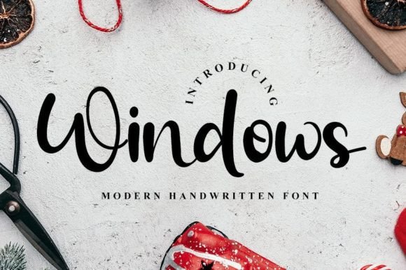 Windows: A Timeless Script Font for Editorial Design